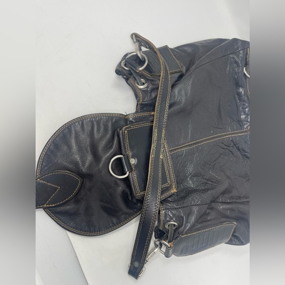 RUGBY CANADA Pebbled Leather Convertible Backpack - Picture 9 of 10